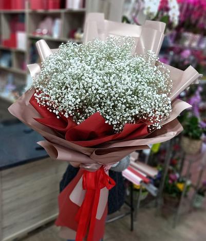 Букет цветов из: Гипсофила в Хлюпино