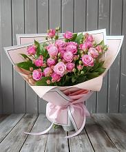 Букет Розовый кустик в Хлюпино