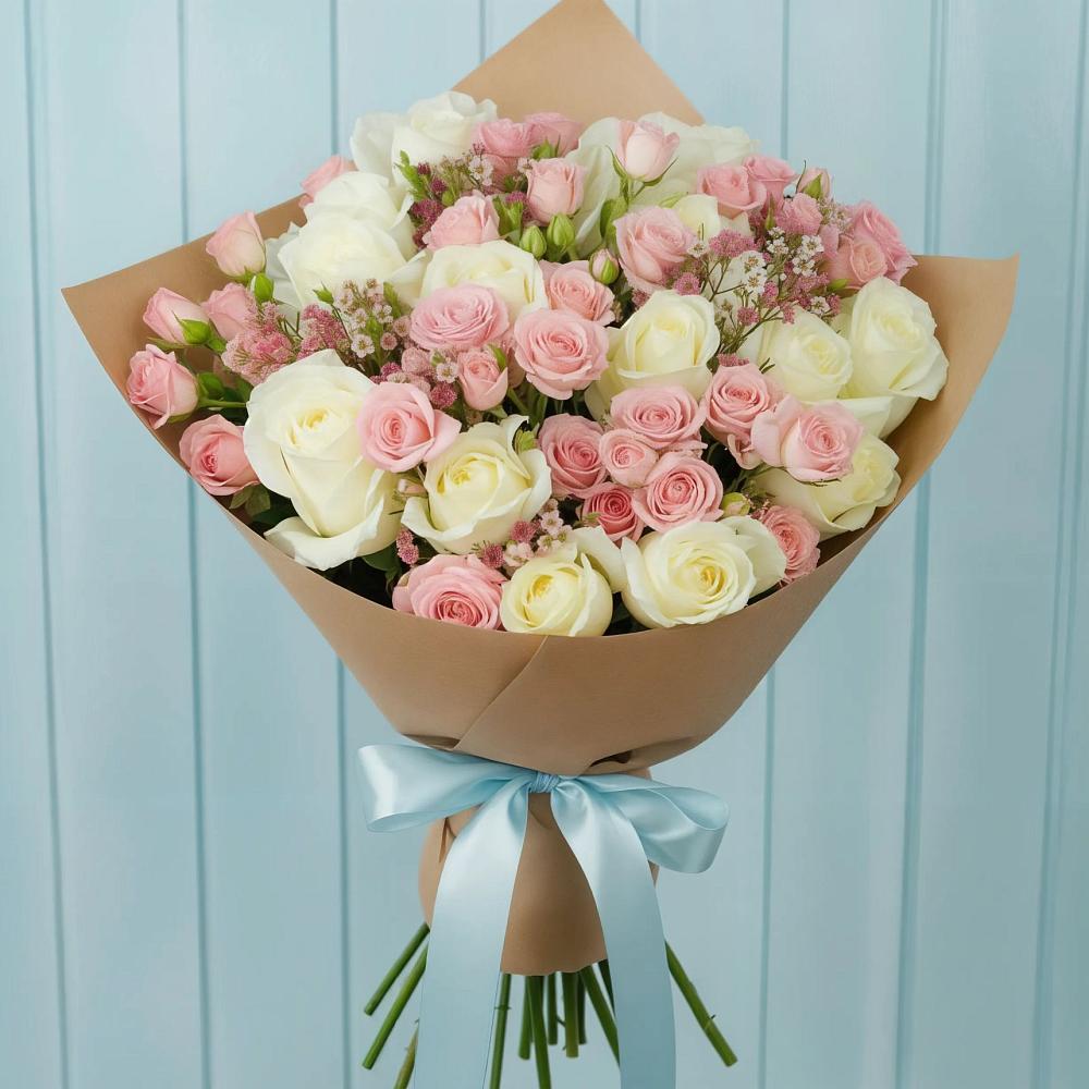 Букет цветов из: Розы в Хлюпино