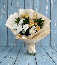 Букет цветов из:  Розы и Хризантемы #REPLACE_PRED# Хлюпино