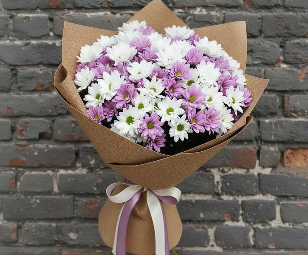 Букет цветов из: Хризантемы в Хлюпино