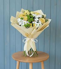 Букет цветов из:  Хризантемы и Розы #REPLACE_PRED# Хлюпино