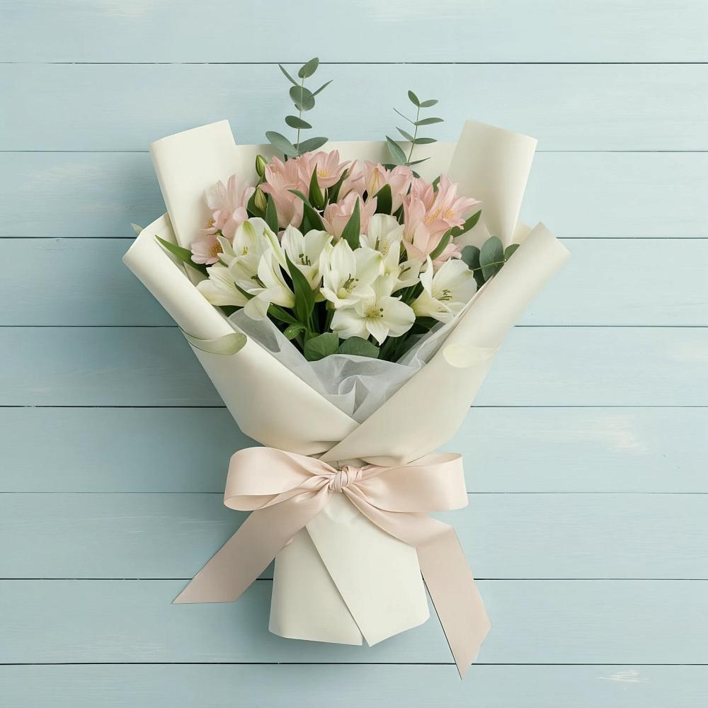 Букет цветов из: Альстромерии в Хлюпино