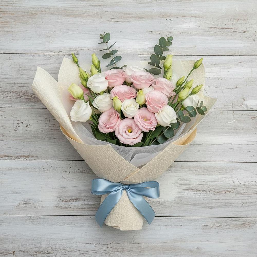 Букет цветов из: Лизиантусы в Хлюпино